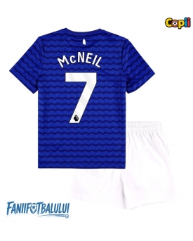 Everton Dwight McNeil #7 Echipament de Fotbal Replică 2025-26 Copii Acasa (+ Șorturi)